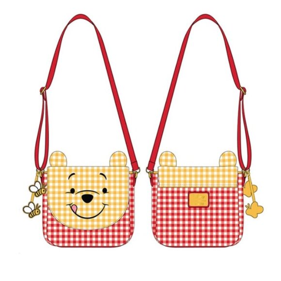 LOUNGEFLY Winnie the Pooh Gingham Crossbody Bag - Picture 3 of 14